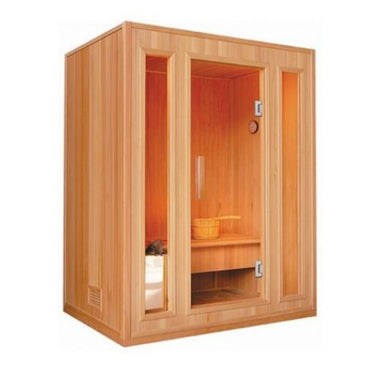 SunRay Southport 3-Person Indoor Traditional Sauna Single Bench